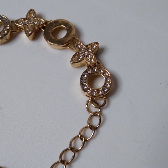 Metal X And O Bracelet Adjustable 5 To 6.5 Inches - Picture 6 of 15